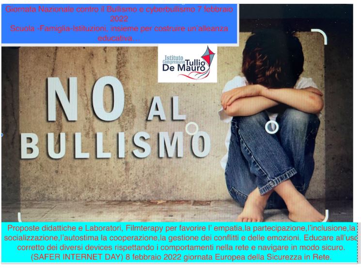 Istituto Comprensivo "Tullio De Mauro" » BULLISMO E CYBERBULLISMO